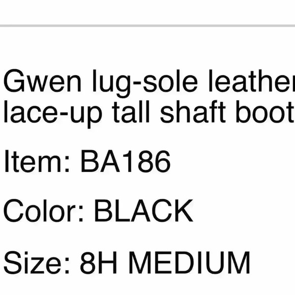 NIB: J Crew Lace-up Boots in Black Sz 8 - Picture 3 of 3